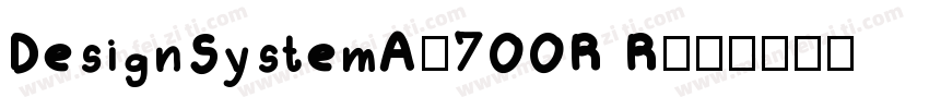 DesignSystemA-700R R字体转换